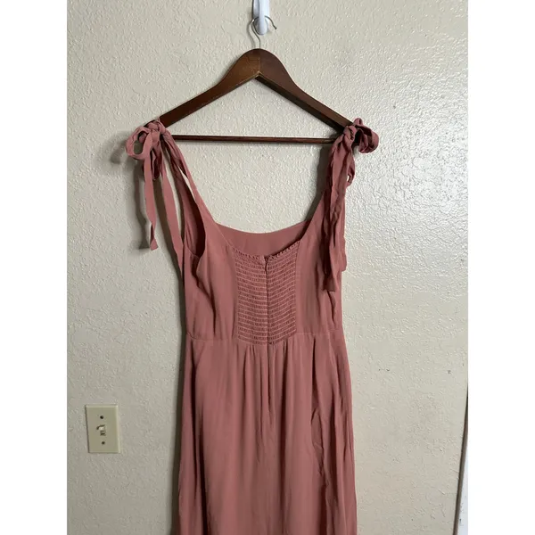 Reformation Twilight Midi Dress in Praline Mauve Pink Womans 8 - Image 9