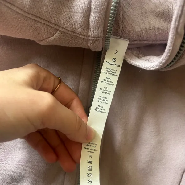 Lululemon Light Purple Scuba Zip Up Jacket - Image 6