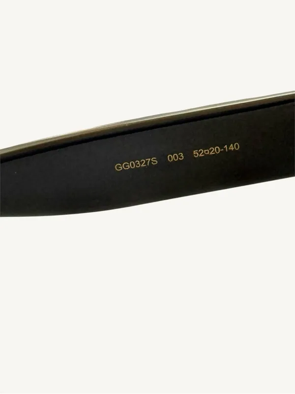 Gucci GG0327S Rainbow Glitter Sunglasses Black Cat Eye New Full Set Box - Image 11