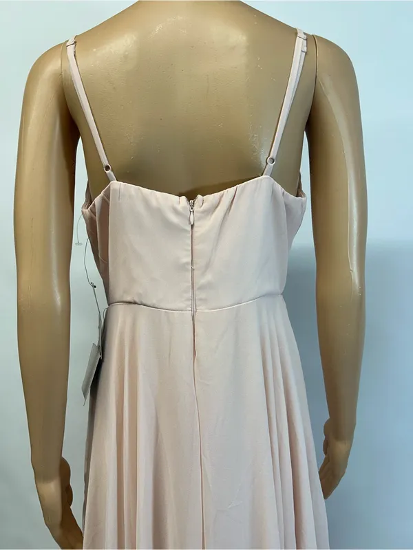 NWT Lulu's Medium Blush Pink Wrap-Front Maxi Dress - Image 3