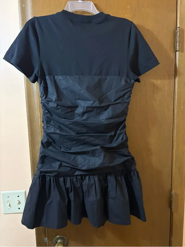 Tanya Taylor Peyton Black Mini Dress - Image 7