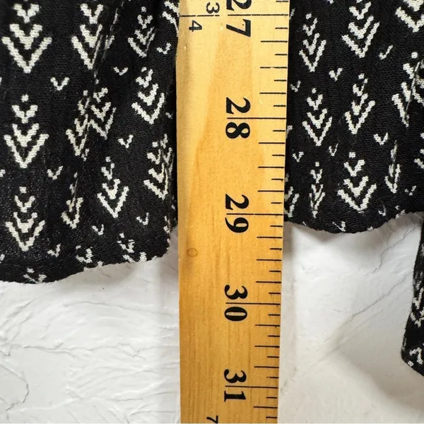 Lulus Black White Printed Tiered Romper Womens S Beachy Casual Summer Sleeveless - Image 9