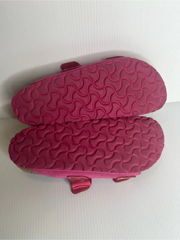 Birkenstock Uji Nubuck Suede Fuschia Tulip Womens Size 36 Slide Sandals Pink - Image 6