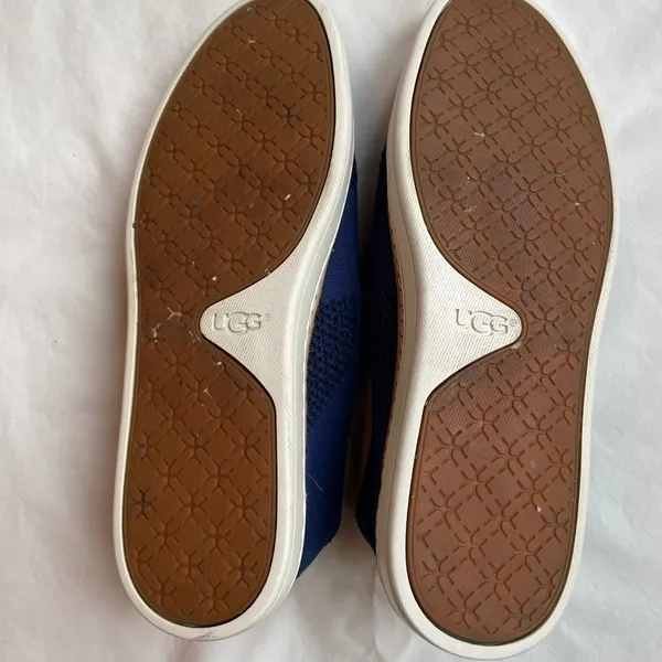 Ugg‎ Sammy Slip On Woven Sneakers Navy Blue Sz 7.5 - Image 10