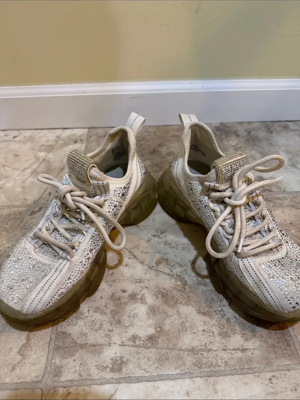 Women’s Steve Madden Maxima Rhinestone Sneakers - Image 2
