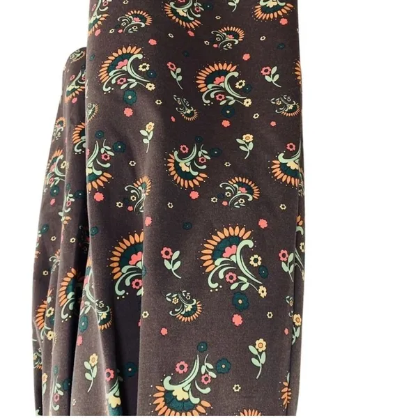 Matilda Jane Floral Fit & Flare Dress XS Brown Retro Print - Image 9