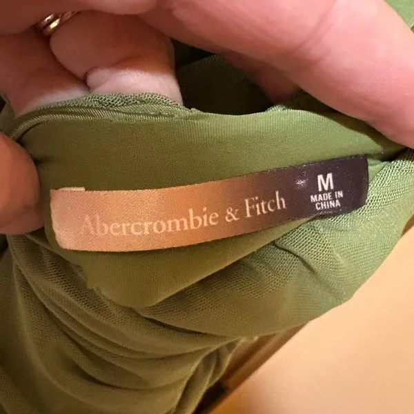 Abercrombie & Fitch Vol. 28 Sheer Halter Maxi Dress in Green - Image 6
