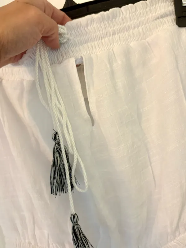 Juniors White Tube Dress Y2K - Image 5