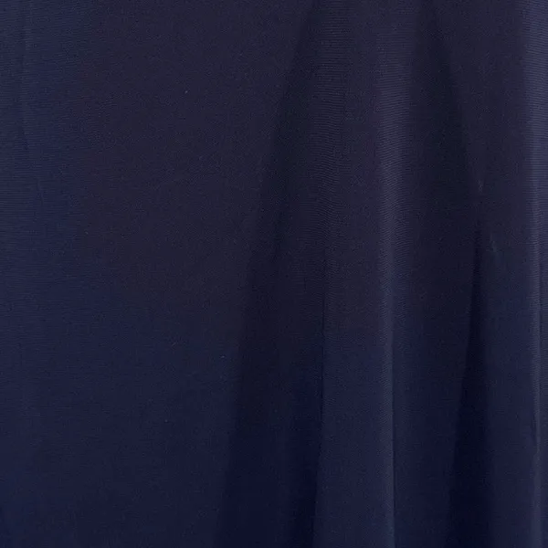 Ann Taylor Womens Navy Blue Split Neck Balloon‎ Sleeve Blouse Small - Image 2