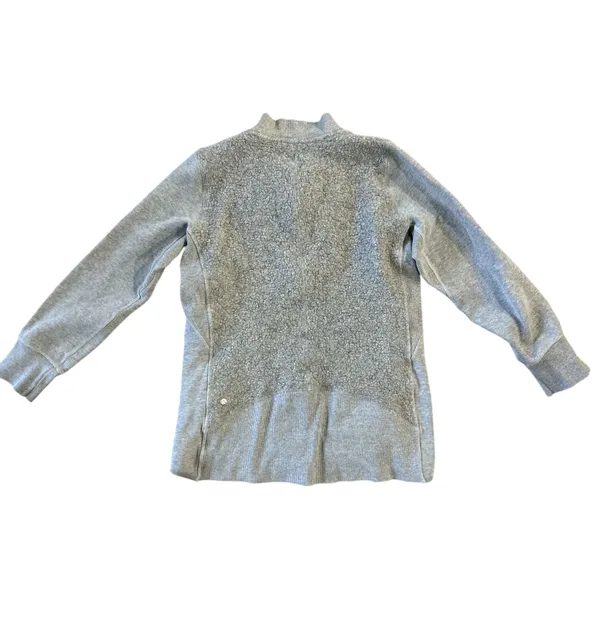 Lululemon Wool-Blend Full Zip Jacket – Size 8 – Light Grey - Image 3