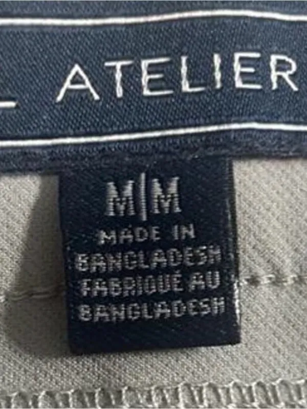JL Atelier Gray Women's Dress Pants Nylon Spandex Regular Size M - Image 2