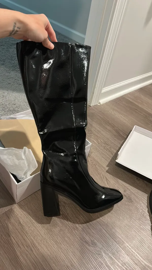 Princess Polly Boots Black - Image 3