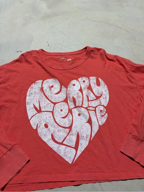 Aerie merry Long-Sleeve Graphic Top large - Image 2