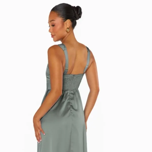 Show Me Your Mumu Nina Maxi Dress Satin - Image 2
