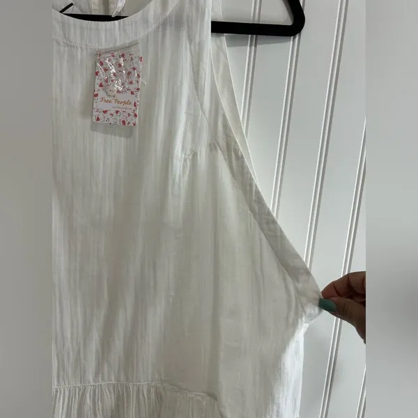 Free People women mini dress,White Sleeveless Size M - Image 5