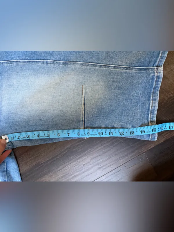 NWT Risen Jeans Light Blue Women's Cropped Wide-Leg shorts - Image 5