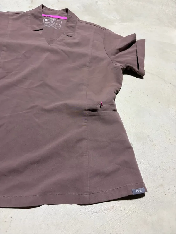 FIGS inala Women's brown Scrub Top 3849 - Image 3