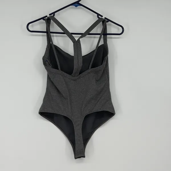 Intimately Free People Gray Strappy Racerback Thong Body Suit‎ Womens S - Image 2