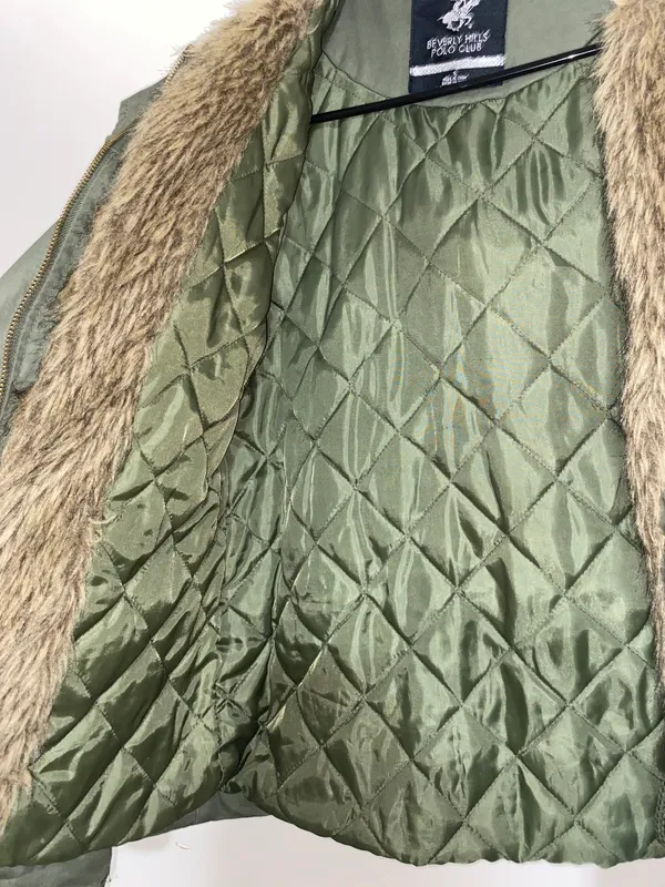 Beverly Hills Polo Club Army Green Coat - Image 3