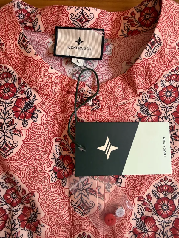 Tuckernuck Scarlet Sonata Royal Shirt Dress Pink Size Large NWT - Image 12