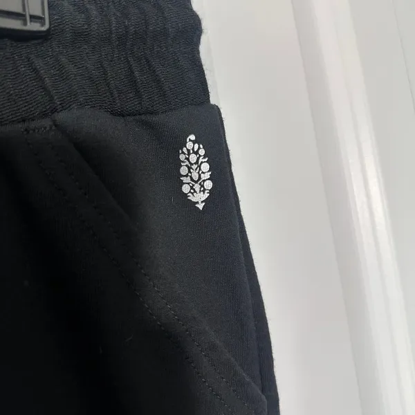 Free‎ People Movement Sunny Skinny Sweatpants Black Joggers Womens Small Cotton - Image 3