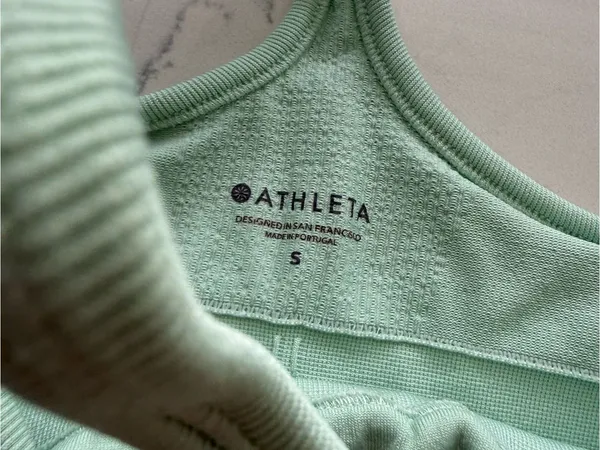 Athleta Ribbed Racerback Tanks — Slate Gray & Sage Green - Image 2