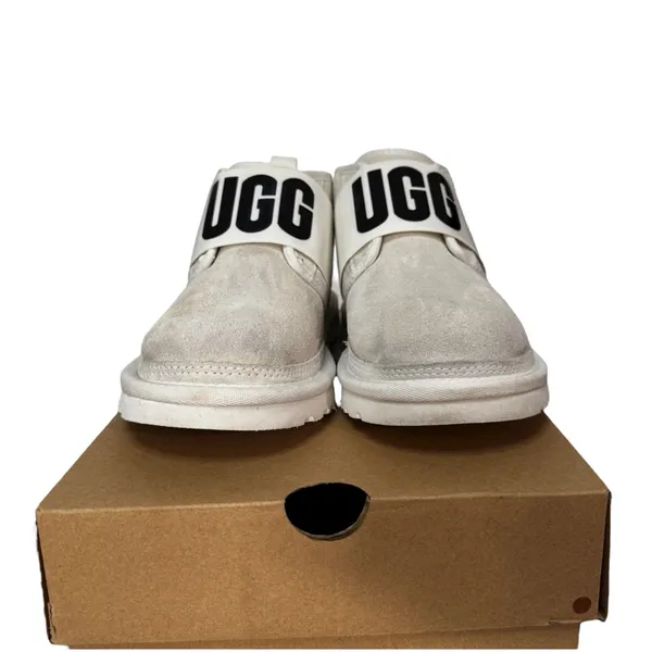 UGG White Neumel II Graphic Lined Ankle Boots With Box size 6 - Image 3