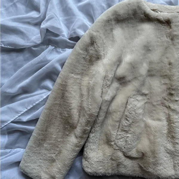 Zara TRF Collection Outerwear Faux Fur Plush Jacket - Image 5