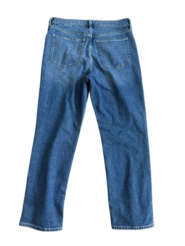 J CREW Medium Wash Essential Straight Denim Jeans Size 28 - Image 2