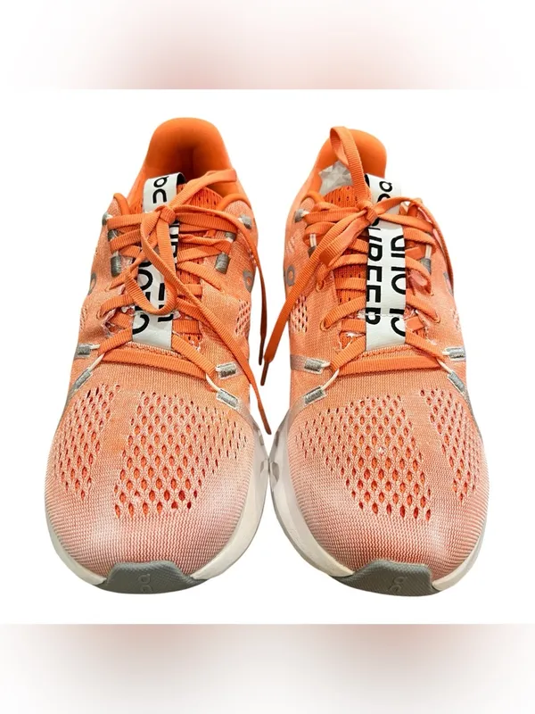 On Cloudsurfer Running Shoes Women’s US 9.5 EU 41 Coral Peach CloudTec Phase EUC - Image 3