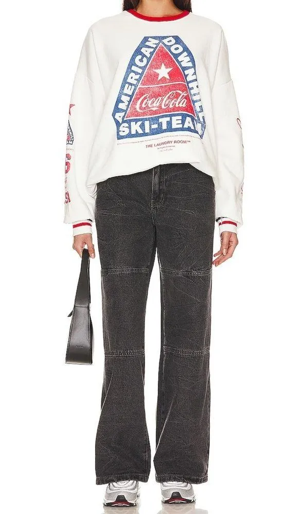 The Laundry Room Coca Cola American Downhill Ski Team Sweatshirt - Size XS - NWT - Image 11
