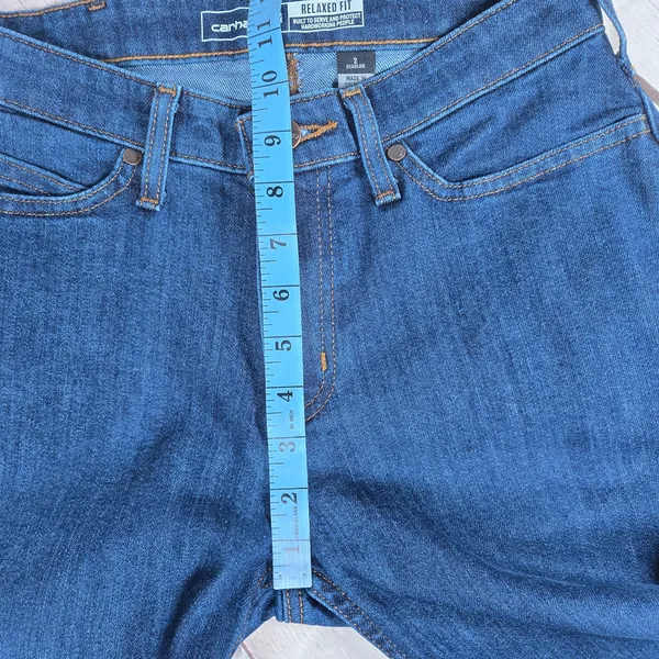Carhartt BD5383W Relaxed Fit Womens Jeans Dark Wash Size 2‎ Regular - Image 10