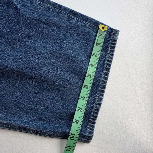 J. Crew 90s‎ Vintage Baggy Jeans Medium Wash Wide Leg Denim CL228 Womens 35 - Image 9