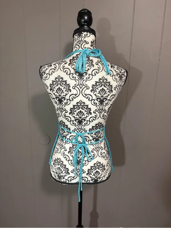 EDIKTED Sequin Split Front Knit Halter Top - Image 4