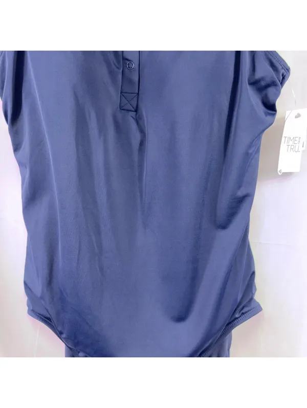 Time and Tru Navy One Piece Swimsuit XL 16-18 NWT - Image 3