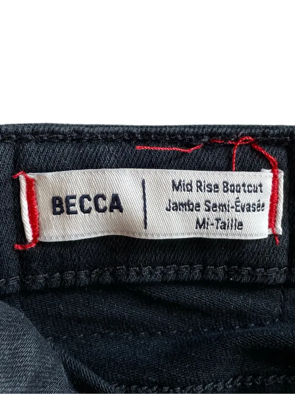 True Religion Becca Mid Rise Bootcut Black Jeans - 27 - Image 5