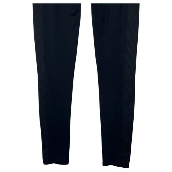 Spanx Leggings Womens Small Full Length Seamless Textured Sides Black FL3115 - Image 10