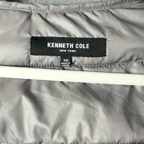 Kenneth Cole Reaction Coat Womens XS Dusty Mauve Hooded‎ Puffer Jacket Coat READ - Image 3