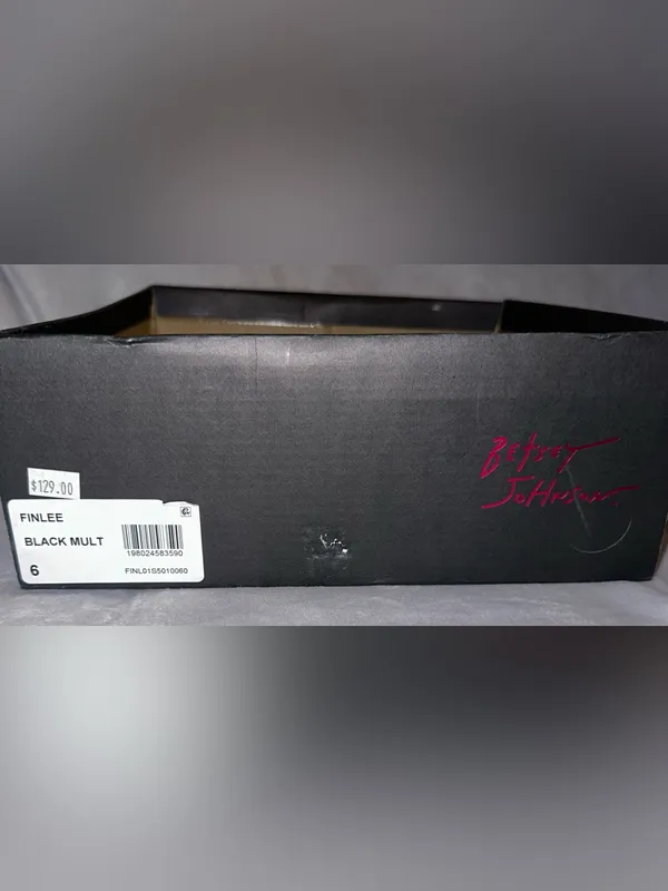 Betsey Johnson NWT Women Size 6 Finlee Black Suede Rose Metallic Ankle Boots - Image 9