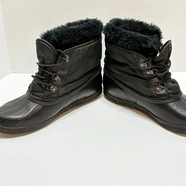 Vintage Sorel Kaufman Duck Boots Womens 10 Winter Rain Snow Ankle Lace Up - Image 11