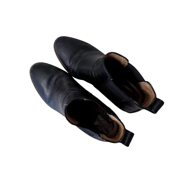Black Leather Madewell Ankle Boots Booties Women's Size 7 - Image 3
