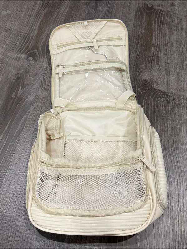 NWT DEZI Pack It All Handing Travel Bag Cream Organizer with 360 Hook - Image 6
