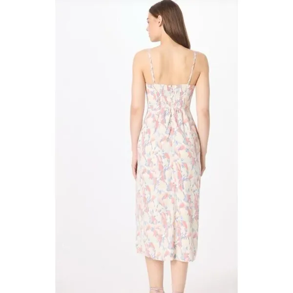 Abercrombie & Fitch Women XL Floral Midi Dress Dainty Romantic Coquette - Image 2