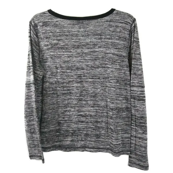 CONVERSE One‎ Star Medium Heather Gray Long Sleeve Y2K Preppy - Image 2