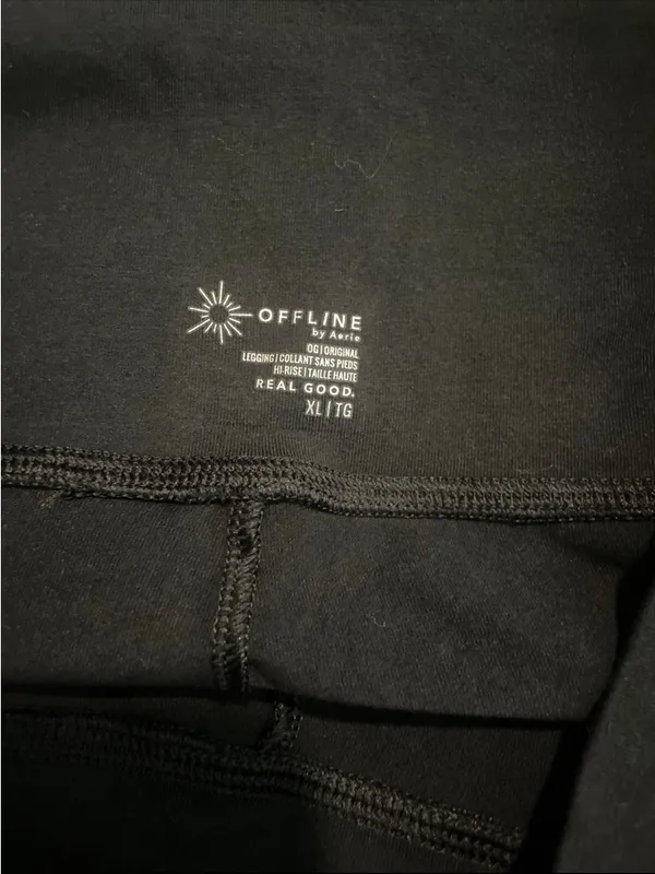 aerie Black High-Rise Leggings - Image 2