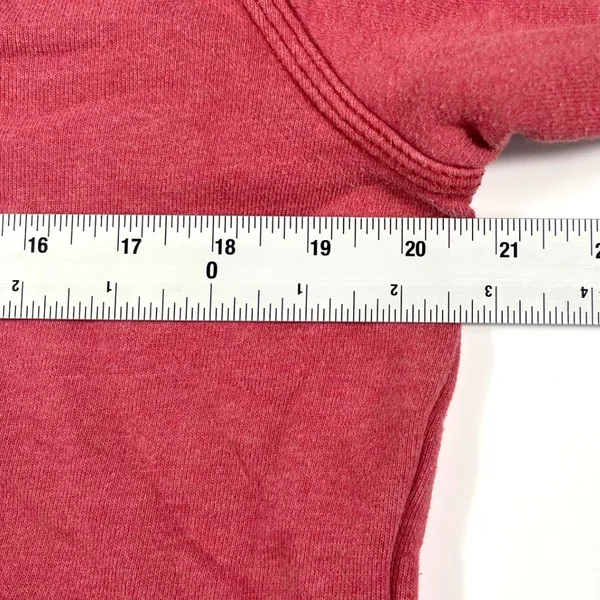 Carhartt Clarksburg 1/4 Zip Hoodie Sweatshirt Medium Red Cozy Casual‎ Workwear - Image 11
