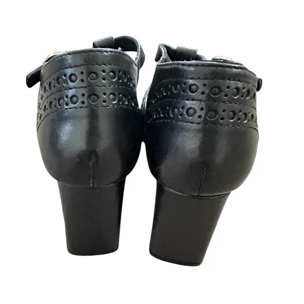 Diba True Juke Box Leather T-Strap Pumps Black Size 9 - Image 5