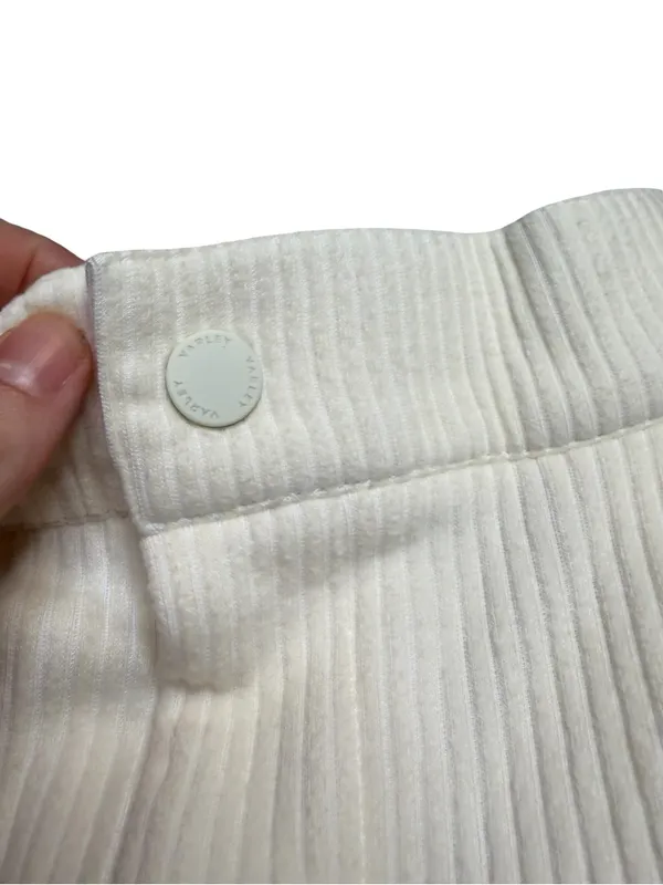 🤍 Varley Aberdeen Straight Leg Pant Cord Sweat Cream Medium 🤍 - Image 4