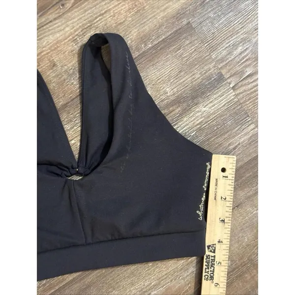Gymshark Whitney Simmons Blk Quiet‎ Luxury Minimalist Athleisure Mesh Sports Bra - Image 12