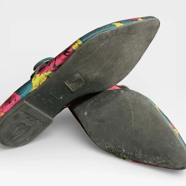 Pretty Ballerinas‎ Tyra Jacquard Mary Jane Ballet Flats Menorca 37.5 / 7 - Image 6